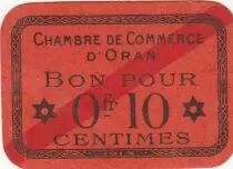 Alg&eacute;rie 10 Centimes - Chambre de commerce d\'Oran - 1919