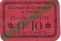 Algérie 10 Centimes - Chambre de commerce d\'Oran - 1920 - P.141.57