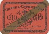 Alg&eacute;rie 10 Centimes - Chambre de commerce d\'Oran - 1920