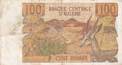 Alg�rie 100 Dinars  - Gazelle - Paysan - 1970 - S�rie Z053