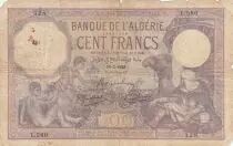 Alg&eacute;rie 100 Francs - Chamelier et enfants - 10-02-1928 - S&eacute;rie Y.582