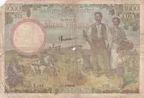 Alg&eacute;rie 1000 Francs - Famille coloniale fran&ccedil;aise - 04-09-1946 - S&eacute;rie Z.132