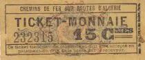 Algérie 15 Centimes - Chemins de fer sur Routes d\'Algérie - Série 232315