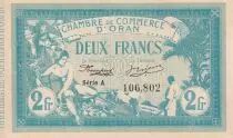 Alg&eacute;rie 2 Francs - Chambre de commerce d\'Oran - 1915 - S&eacute;rie D - P.141.3