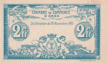 Algérie 2 Francs - Chambre de commerce d\'Oran - 1915 - Série III - P.141.14