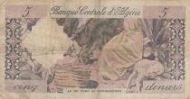 Alg&eacute;rie 5 Dinars -  Paysage montagneux - montons - 1964 - Y980