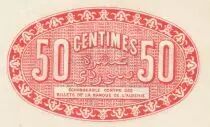 Alg&eacute;rie 50 Centimes - Chambre de commerce d\'Alger - 14-06-1922 - S&eacute;rie C.1
