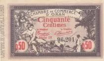 Alg&eacute;rie 50 Centimes - Chambre de commerce d\'Oran - 04-02-1920 - S&eacute;rie IV