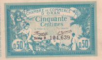 Algérie 50 Centimes - Chambre de commerce d\'Oran - 1915 - Série D - P.141.1