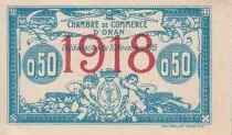 Alg&eacute;rie 50 Centimes - Chambre de commerce d\'Oran - 1918 - S&eacute;rie I - P.141.19