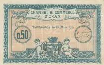 Algérie 50 Centimes - Chambre de commerce d\'Oran - 25-03-1921 - 780, 122