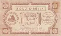 Alg&eacute;rie 50 Centimes - Chambre de commerce de Bougie-S&eacute;tif - 17-04-1915 - S&eacute;rie 89