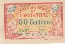 Alg&eacute;rie 50 Centimes - Chambre de commerce de Constantine - 28-06-1921 - S&eacute;rie B.6