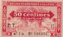 Algérie 50 Centimes - Région économique - 31-1-1944 - Série I2