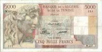 Alg&eacute;rie 5000 Francs Apollon - Arc de Triomphe de Trajan - W.237 - 1949