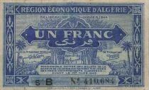 Algerien 1 Franc - 31-01-1944 - Serial B - P.98a