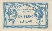 Algerien 1 Franc - Chambre de commerce of B&ocirc;ne - 08-03-1920 - Serial D