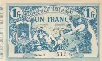 Algerien 1 Franc - Chambre de commerce of B&ocirc;ne - 18-05-1915 - Serial B