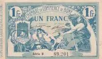 Algerien 1 Franc - Chambre de commerce of B&ocirc;ne - 1915 - Serial B - P.138.3