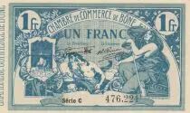 Algerien 1 Franc - Chambre de commerce of B&ocirc;ne - 30-07-1919 - Serial C