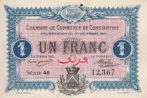 Algerien 1 Franc - Chambre de commerce of Constantine - 1917 - Serial 48 - P.140.15