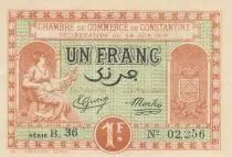 Algerien 1 Franc - Chambre de commerce of Constantine - 28-06-1919 - Serial B.36