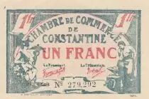 Algerien 1 Franc - Chambre de commerce of Constantine - 28-06-1921 - Serial A.28