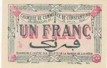 Algerien 1 Franc - Chambre de commerce of Constantine - 28-06-1921 - Serial A.28