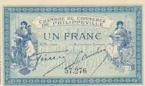 Algerien 1 Franc - Chambre de commerce of Philippeville - 10-11-1914 - Serial 57.276