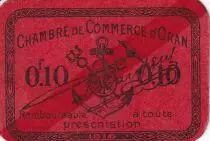 Algerien 10 Centimes - Chambre de Commerce d\'Oran - 1916 - UNC - 141.49