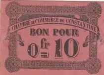Algerien 10 Cents - Chambre de commerce of Constantine - 12-10-1915