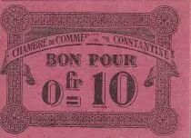 Algerien 10 Cents - Chambre de commerce of Constantine - 1915 - P.140.47