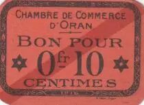 Algerien 10 Cents - Chambre de commerce of Oran - 1916