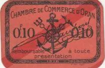 Algerien 10 Cents - Chambre de commerce of Oran - 1916