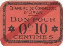 Algerien 10 Cents - Chambre de commerce of Oran - 1916