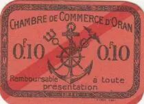 Algerien 10 Cents - Chambre de commerce of Oran - 1916