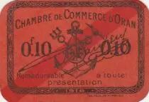 Algerien 10 Cents - Chambre de commerce of Oran - 1916