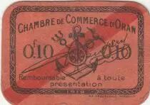 Algerien 10 Cents - Chambre de commerce of Oran - 1918