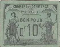 Algerien 10 Cents - Chambre de commerce of Philippeville - 15-11-1919 - Serial H