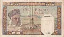 Algerien 100 Francs - Algerian - Serial J.891 - 1942 - F - P.85