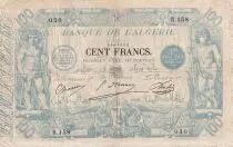Algerien 100 Francs - Blue - 23-06-1911 - Serial R.158 - P.74