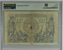Algerien 100 Francs - Blue - 23-06-1911 - Serial R.158 - PMG 20