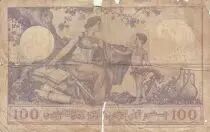 Algerien 100 Francs - Chamelier and children - 04-06-1929 - Serial F.978