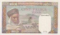 Algerien 100 Francs  Algerian with turban - 23-05-1945 1945 - S�rial X.1928 - P. 85
