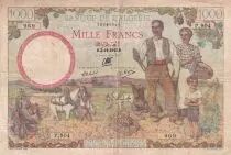 Algerien 1000 Francs - French colonial family - 02-11-1942 - Serial P.904 - P.89