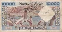 Algerien 10000 Francs Sea gulls, harbor - 24-10-1956 - Serial O.254