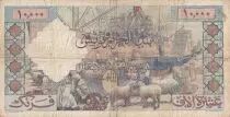 Algerien 10000 Francs Sea gulls, harbor - 24-10-1956 - Serial O.254