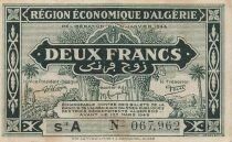 Algerien 2 Francs - 31-01-1944 - Serial A - P.99a