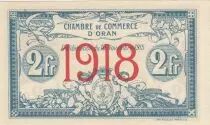 Algerien 2 Francs - Chambre de commerce of Oran - 1918 - Serial I