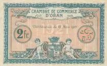 Algerien 2 Francs - Chambre de commerce of Oran - 25-03-1921 - Serial 409.436